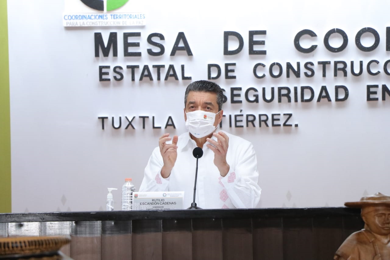 Rutilio Escandón pide a habitantes de Tuxtla Gutiérrez mantener prevención ante COVID-19