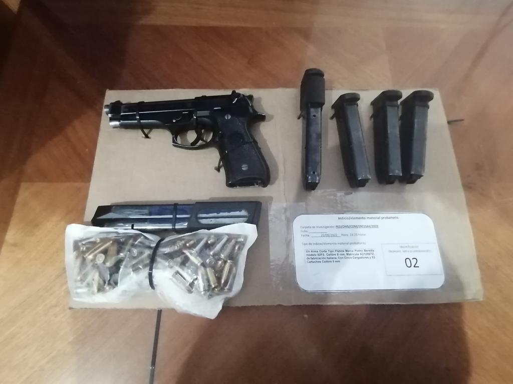 Obtiene FGR vinculación a proceso en contra de cuatro personas detenidas con armas de fuego