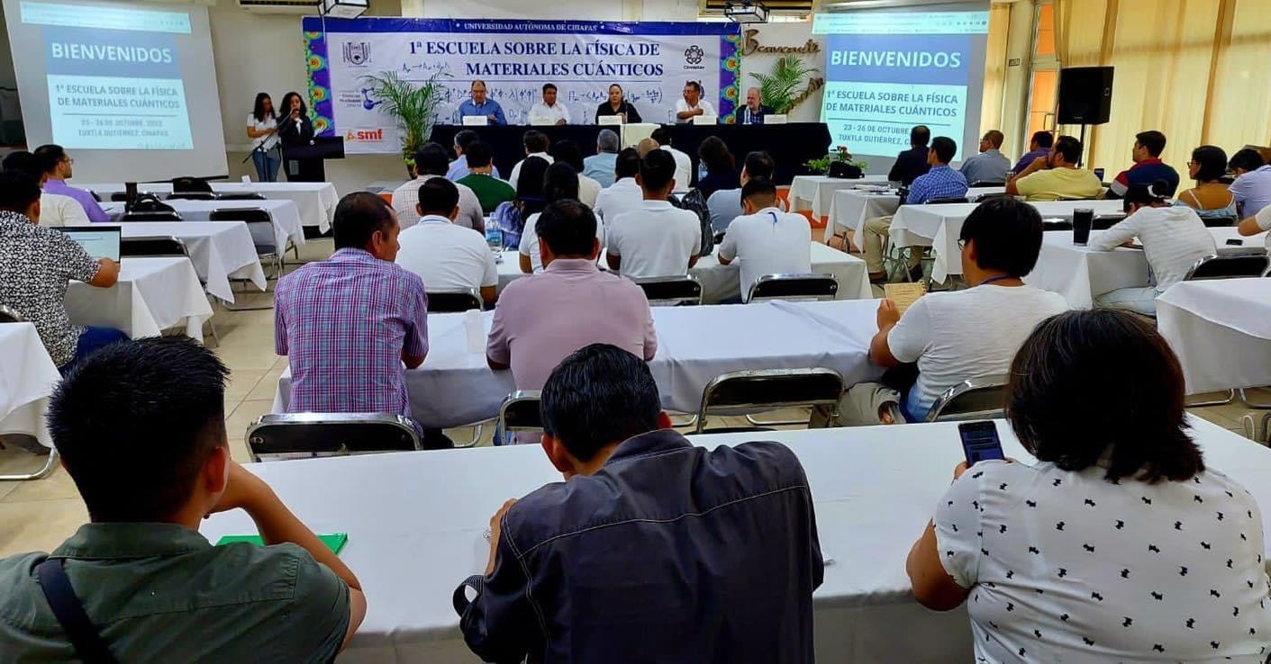 Inicia la 1ª Escuela de Física de Materiales Cuánticos en la UNACH