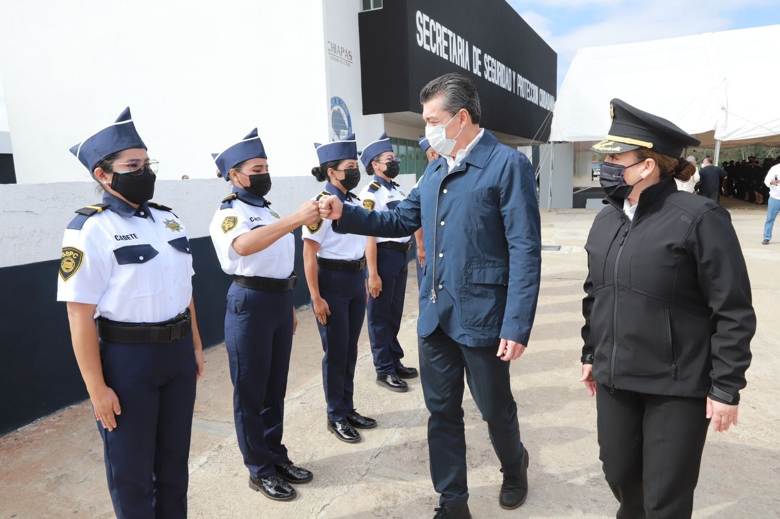 En equipamiento policial, la Transformación se ve, de la mano de Rutilio Escandón