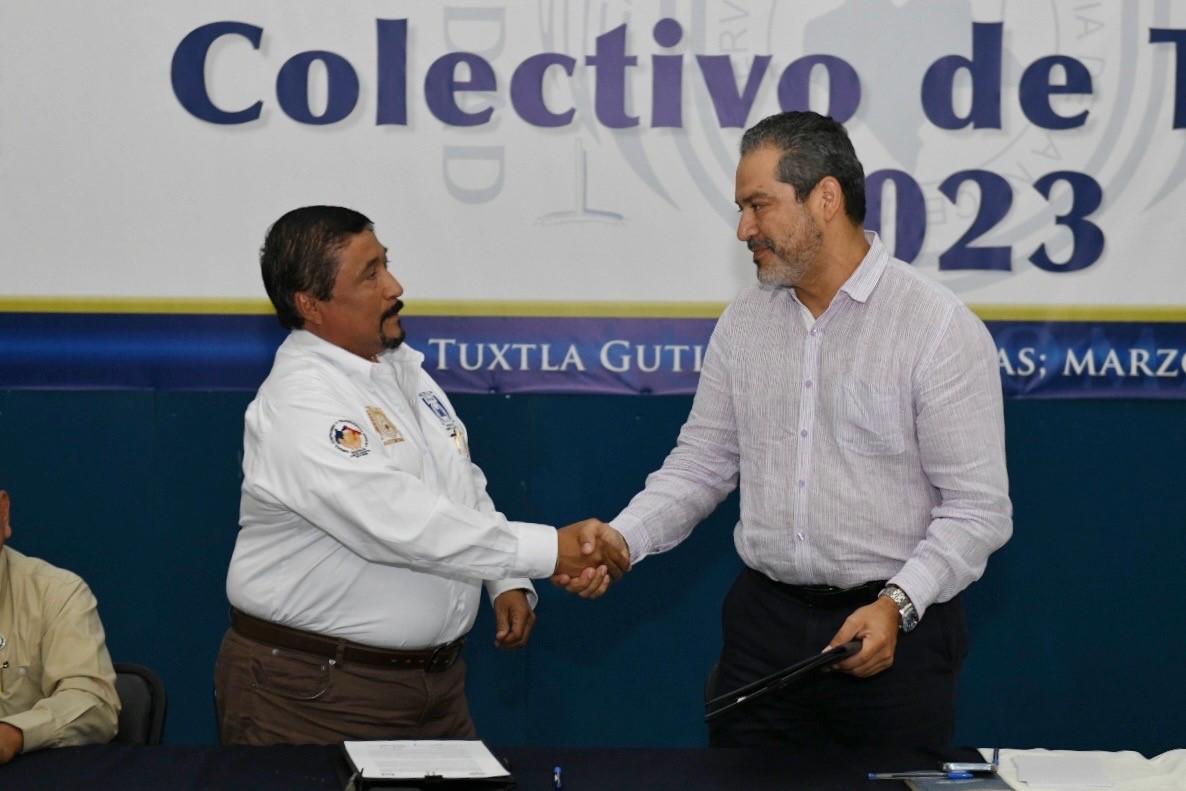 Firman UNACH y el Sindicato del Personal Académico el Contrato Colectivo de Trabajo
