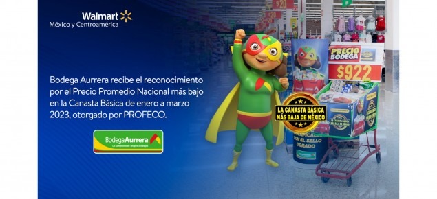 Reconoce PROFECO a bodega aurrera por mantener sus precios bajos a nivel nacional