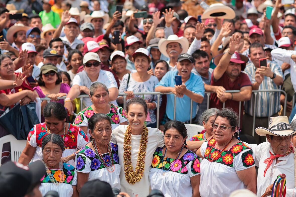 Pese a sus calumnias la oposición no sube en las encuestas: Claudia Sheinbaum celebra el ánimo del pueblo de Veracruz por la continuidad de la 4T