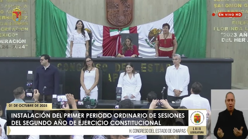 Nombran presidenta en el Congreso de Chiapas 