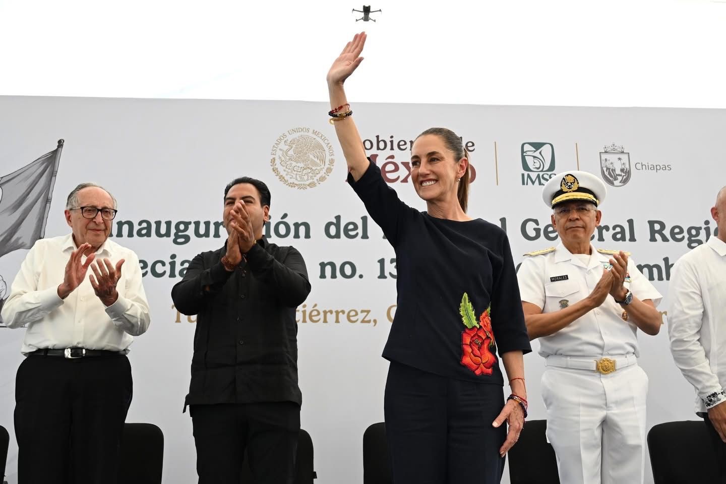 Claudia Sheinbaum, junto a Eduardo Ramírez, inaugura Hospital “XIV de septiembre” del IMSS 