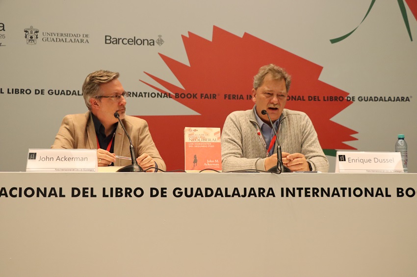“La versión neoliberal de la democracia promovida por Washington ha excluido la participación de los ciudadanos en asuntos públicos” Dr. John M. Ackerman en la FIL Guadalajara