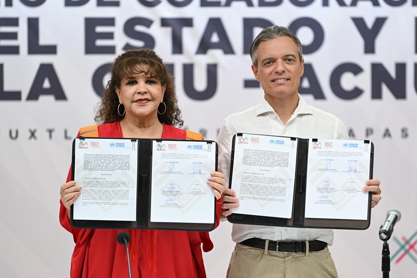 ACNUR y Gobierno de Chiapas firman convenio de colaboración 
