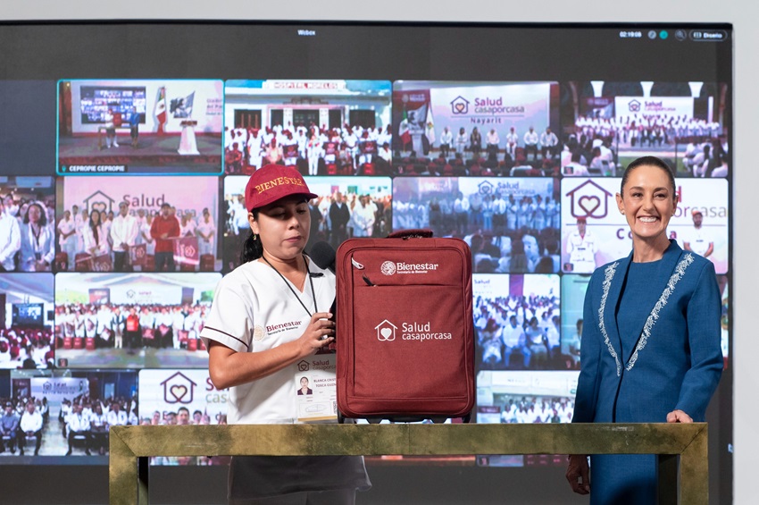 Presidenta Claudia Sheinbaum encabeza el arranque nacional del programa de Salud Casa por Casa.