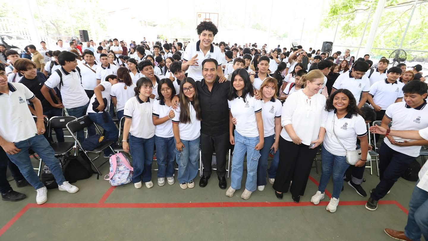 Eduardo Ramírez impulsa educación con nueva infraestructura en el Cobach 234 Plan de Ayala 