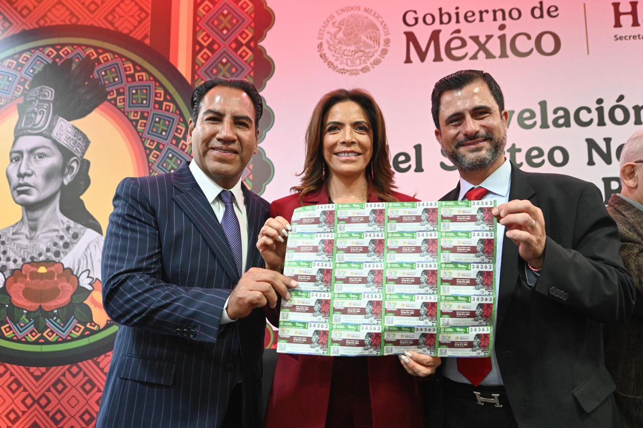 Honran Gobierno de Chiapas y Lotería Nacional a Reina Roja de Palenque con Sorteo Superior 