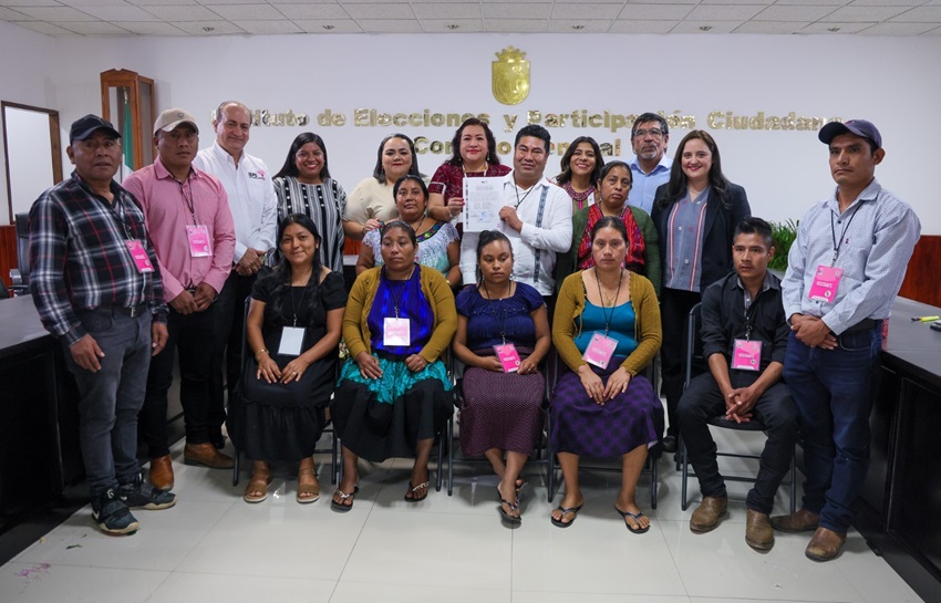 Entrega IEPC constancia de mayoría y validez a ganador de la presidencia municipal de Pantelhó 