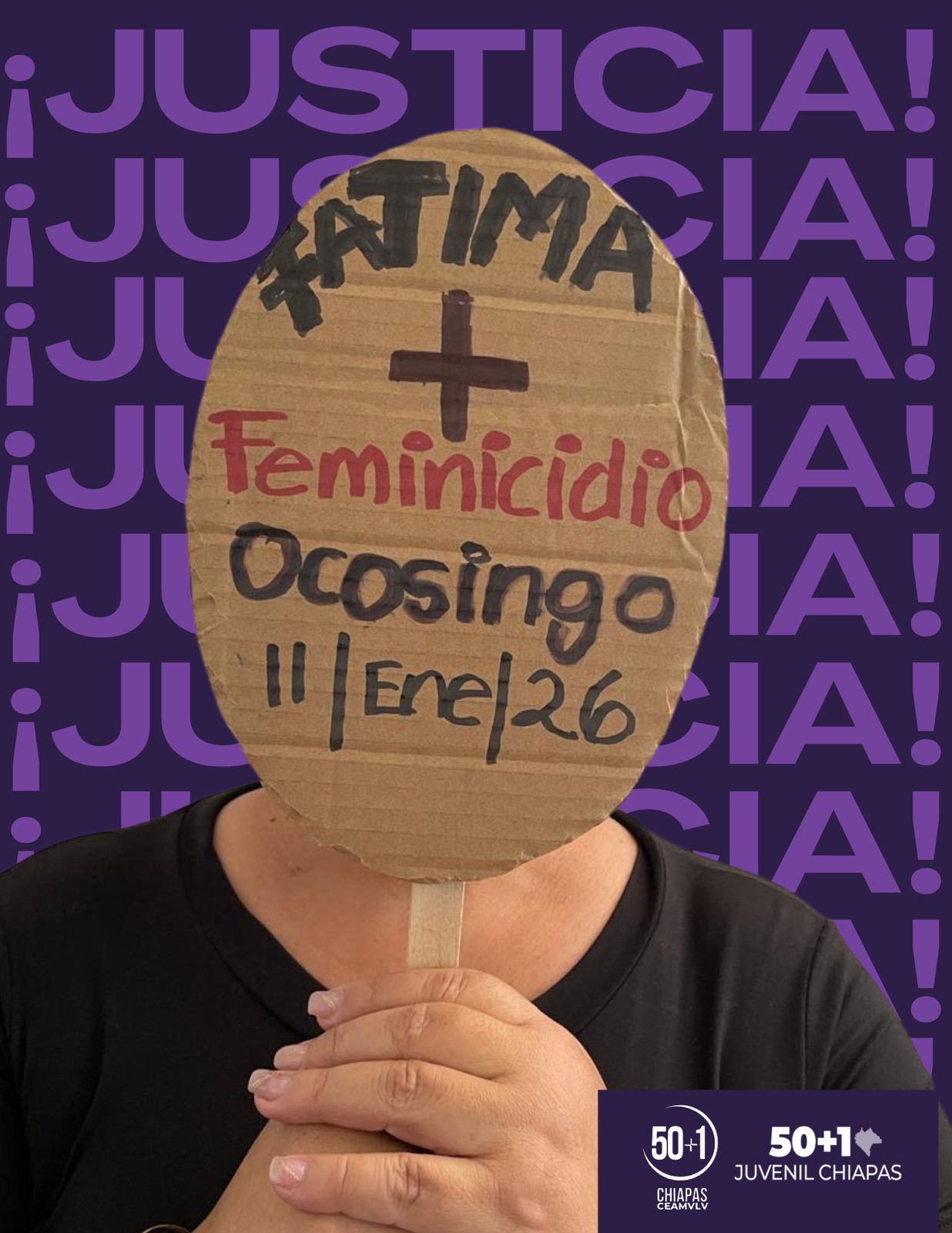 Colectiva 50+1 condena feminicidio de joven abogada en Ocosingo y exige justicia
