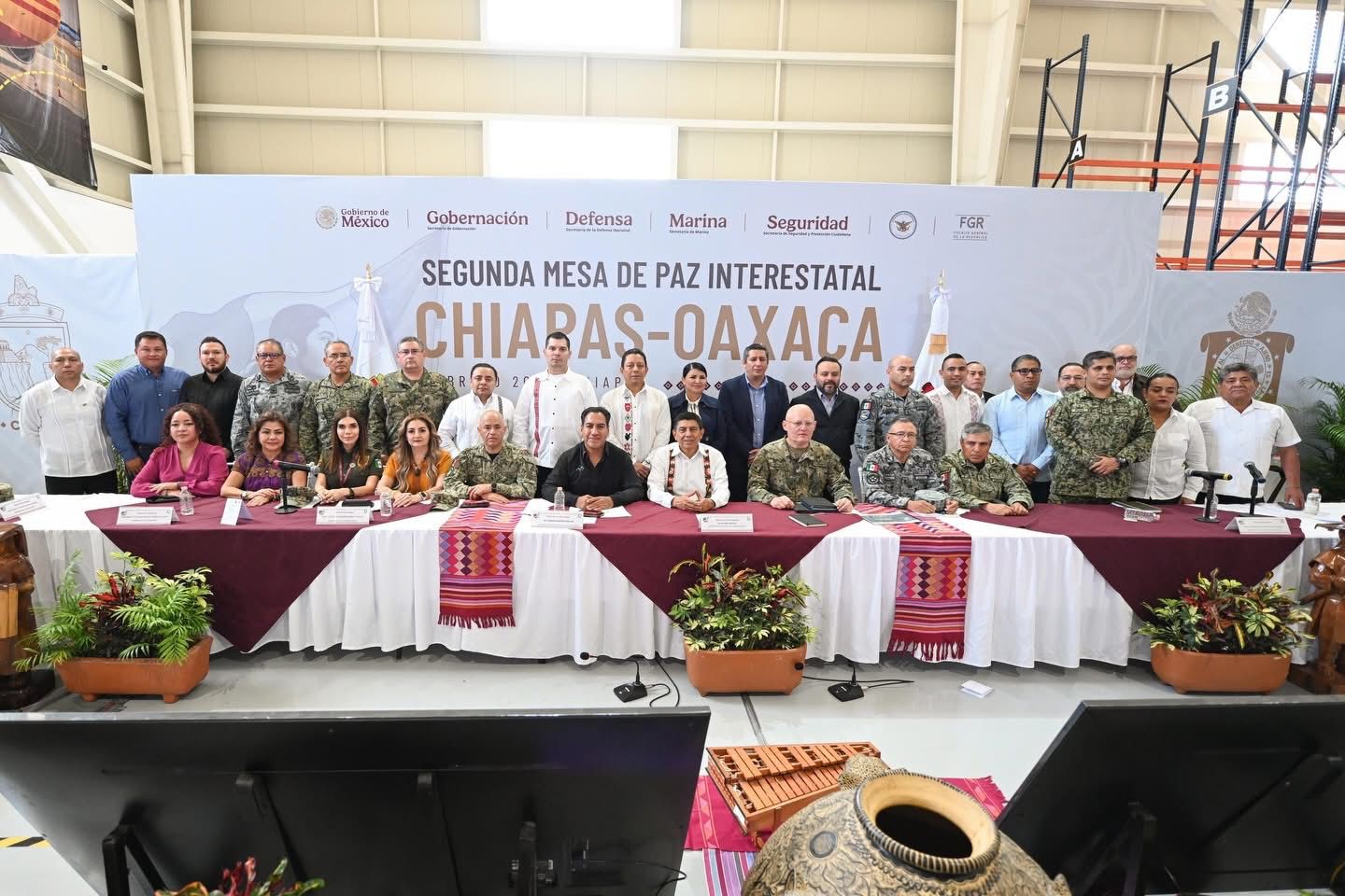 Eduardo Ramírez y Salomón Jara fortalecen la seguridad y conectividad entre Chiapas y Oaxaca 