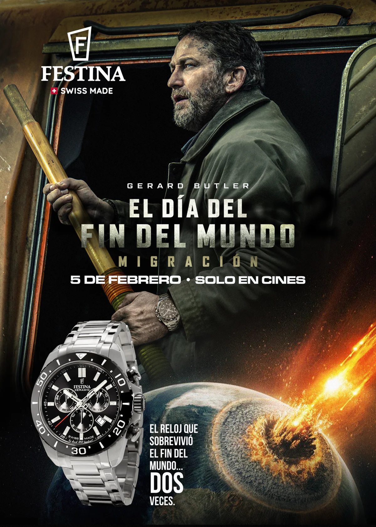 FESTINA VUELVE AL APOCALIPSIS CON GÉRARD BUTLER EN GREENLAND