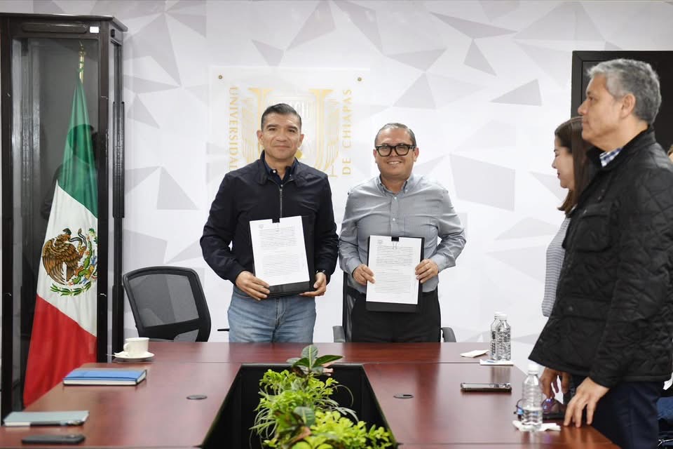 Suscriben UNACH y el ISSTECH un convenio de Prestación de Servicios