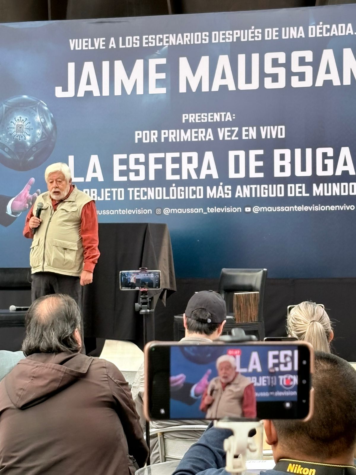 JAIME MAUSSAN REGRESA AL AUDITORIO NACIONAL PARA PRESENTAR LA ESFERA DE BUGA