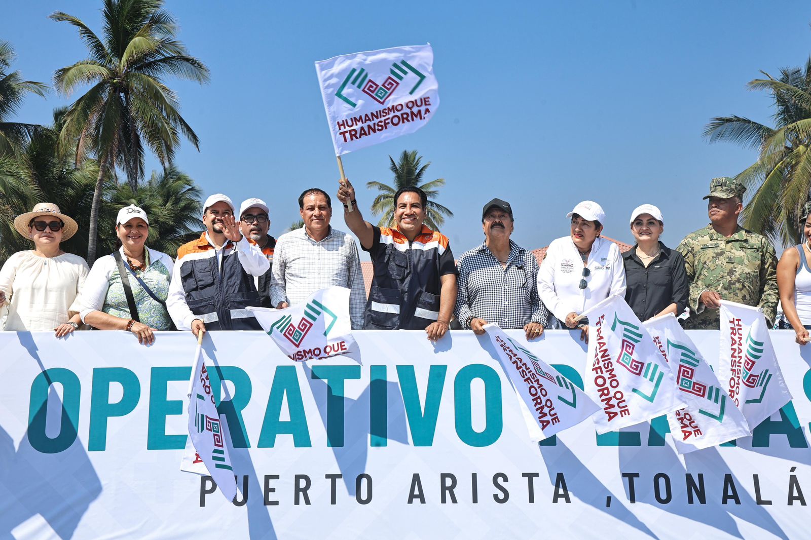 Eduardo Ramírez da inicio al Operativo Playas Limpias en Puerto Arista
