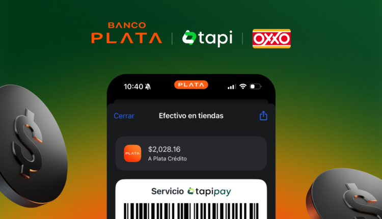 Banco Plata incorpora pagos y depósitos en efectivo en OXXO a través de tapi