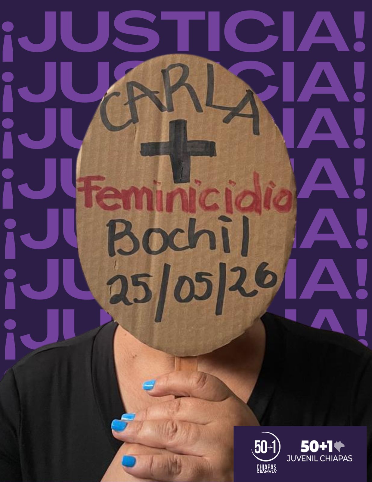 Feminicidio de Carla Esmeralda enluta a Chiapas en pleno Día Naranja; colectiva denuncia crisis de violencia