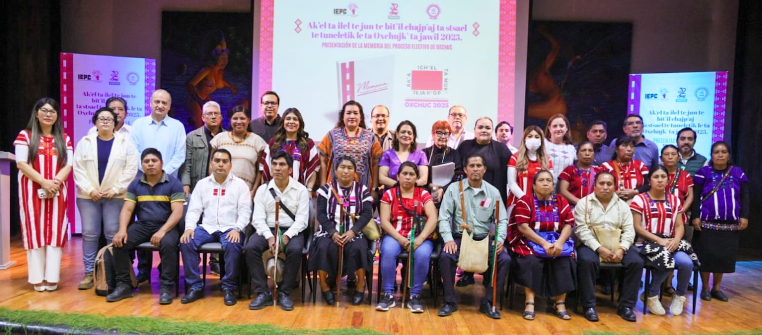 Presenta IEPC Memoria del Proceso Electivo de Oxchuc 2025