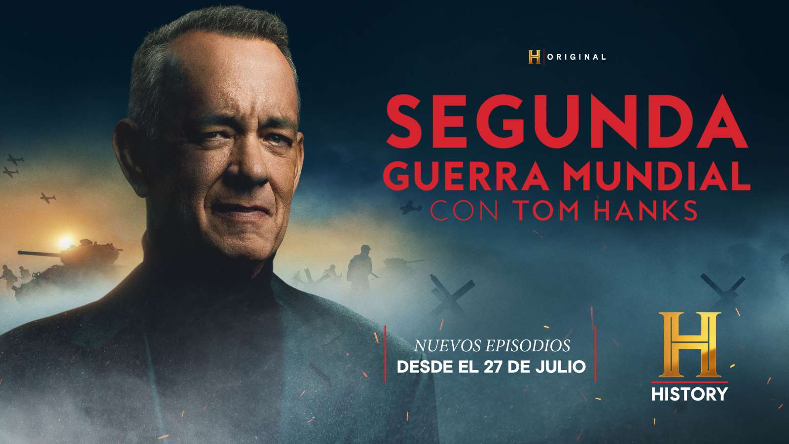 ÚLTIMOS 12 EPISODIOS DE LA MEGA PRODUCCION “SEGUNDA GUERRA MUNDIAL CON TOM HANKS” LLEGAN A HISTORY