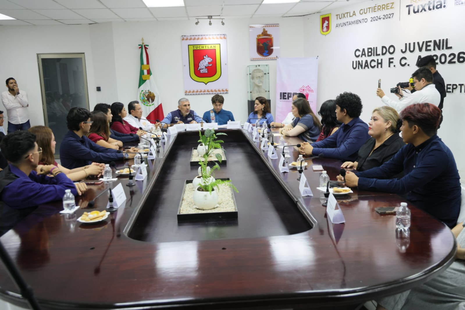 Con sesión solemne del Cabildo Juvenil de Tuxtla Gutiérrez, concluyen actividades del proceso electivo de dicho cuerpo edilicio